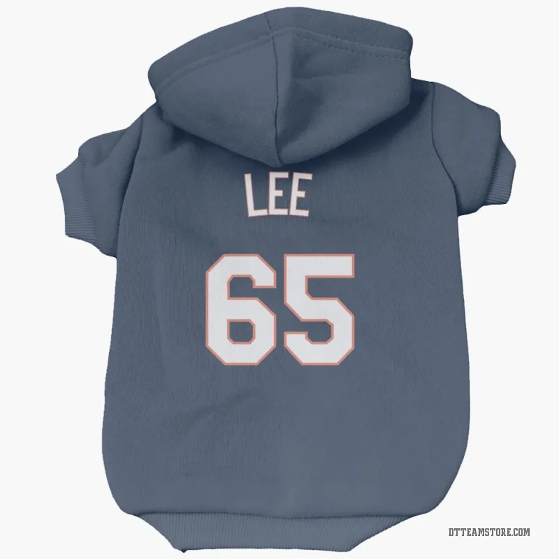 Chase Lee Navy Detroit Tigers Cat & Dog Pet Hoodie