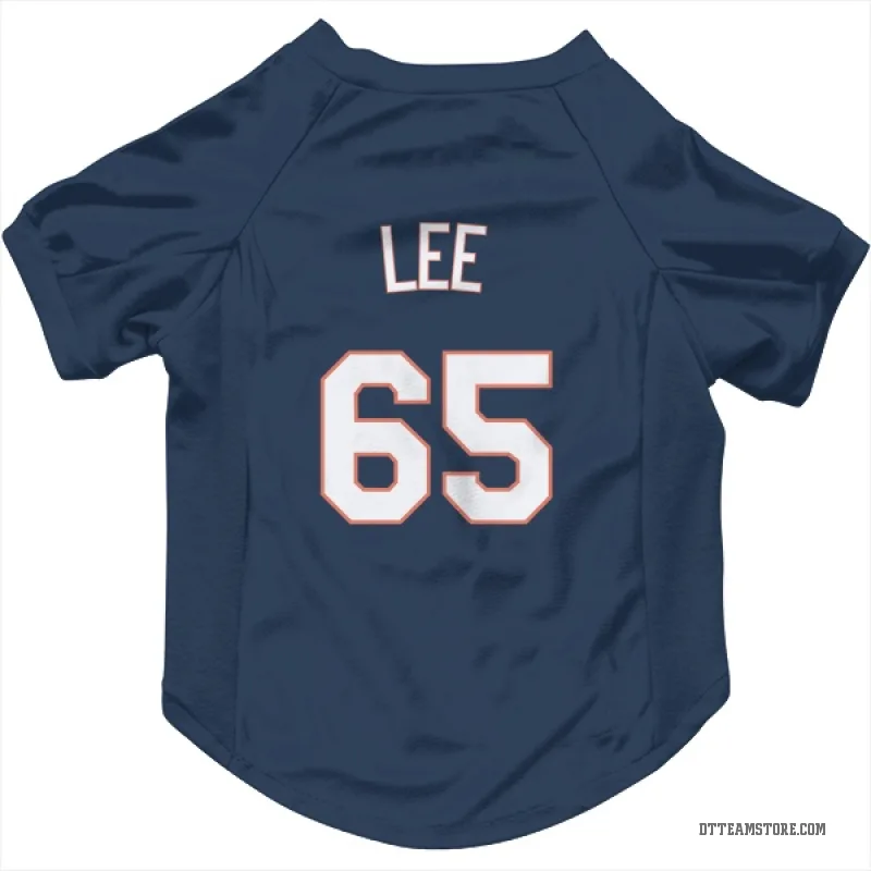 Chase Lee Navy Detroit Tigers Cat & Dog Pet Jersey