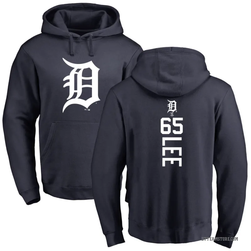 Chase Lee Youth Navy Detroit Tigers Backer Pullover Hoodie