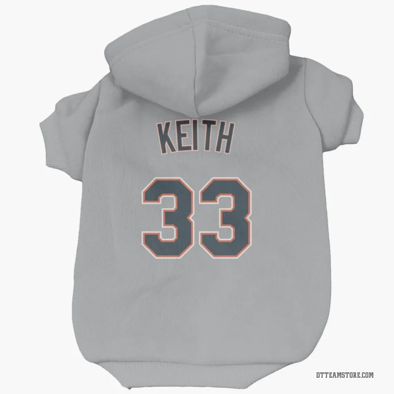 Colt Keith Gray Detroit Tigers Cat & Dog Pet Hoodie