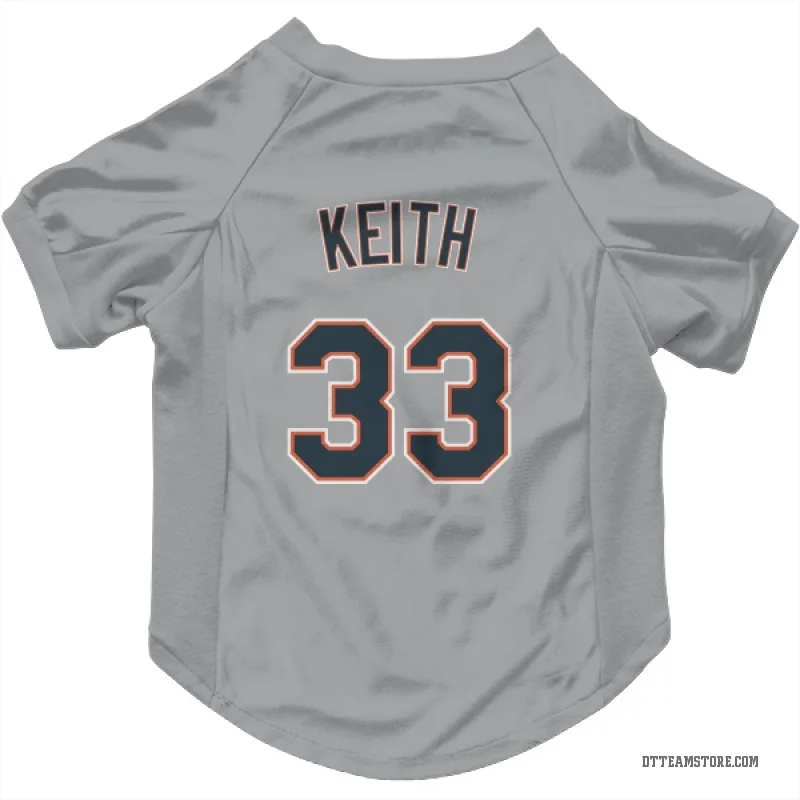 Colt Keith Gray Detroit Tigers Cat & Dog Pet Jersey