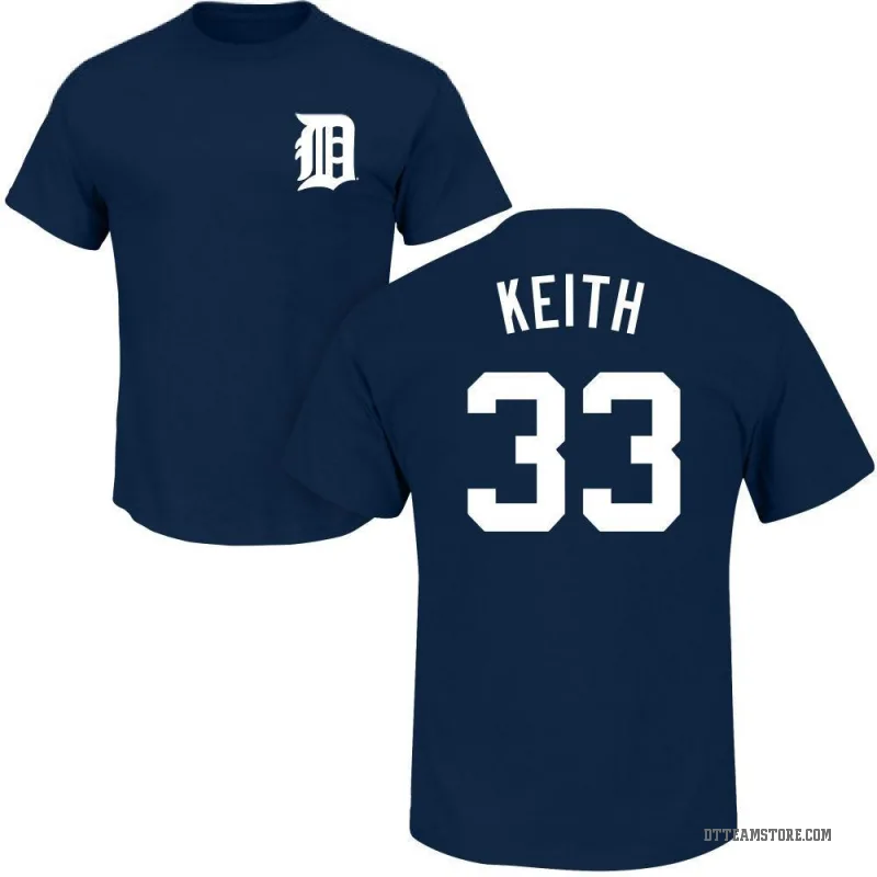 Colt Keith Men's Navy Detroit Tigers Roster T-Shirt -