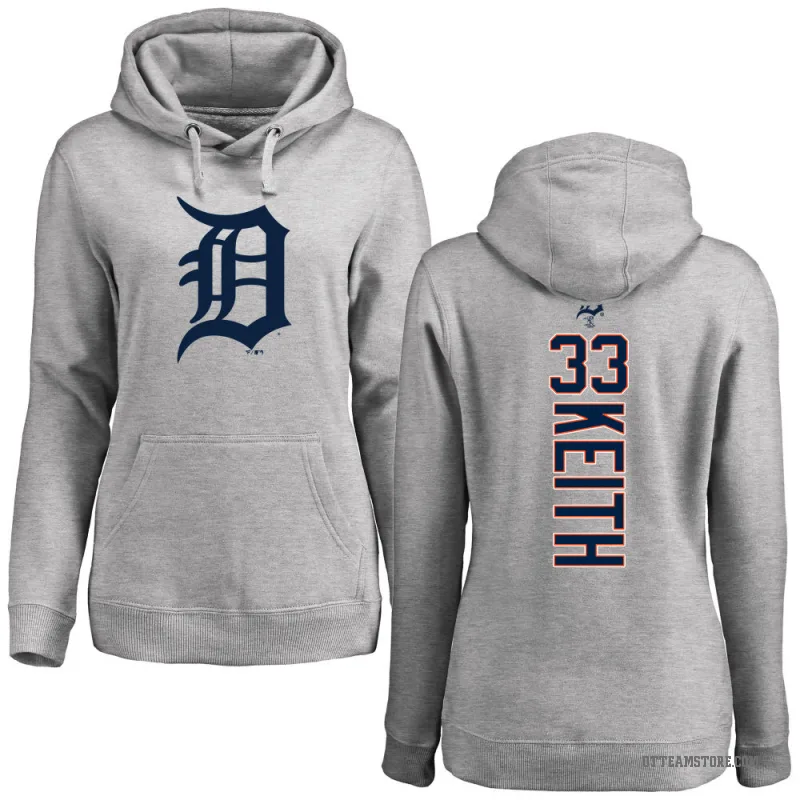 Colt Keith Women's Detroit Tigers Ash Backer Pullover Hoodie