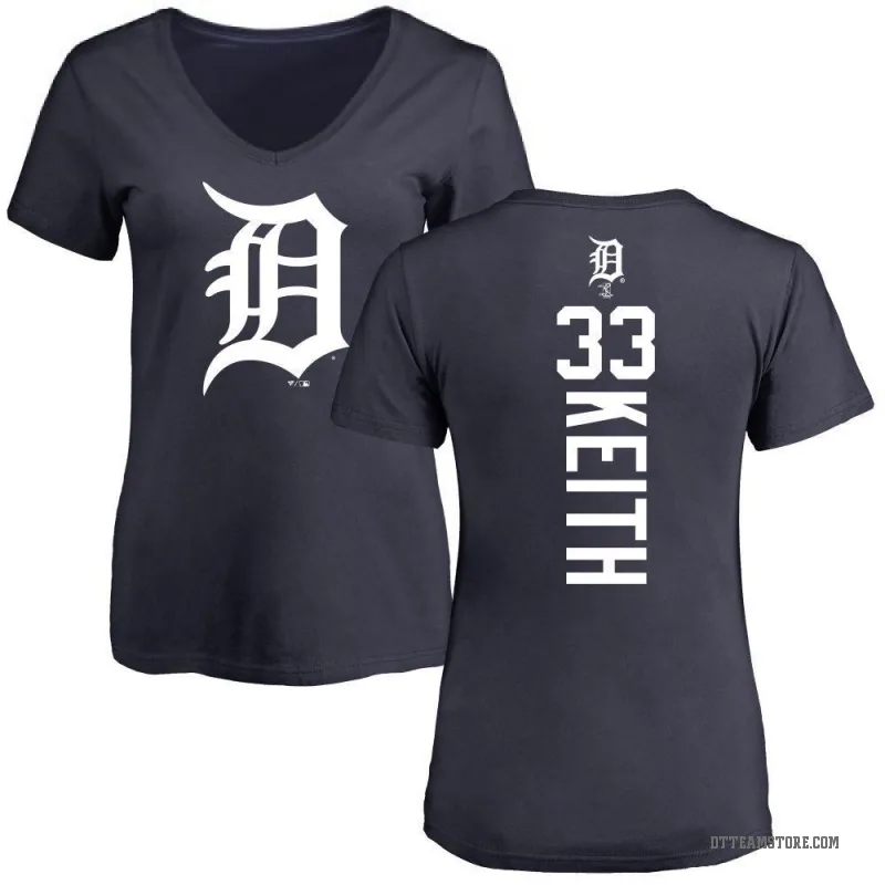 Colt Keith Women's Navy Detroit Tigers Backer Slim Fit T-Shirt -