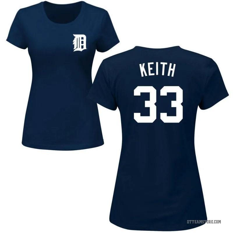 Colt Keith Women's Navy Detroit Tigers Roster T-Shirt -