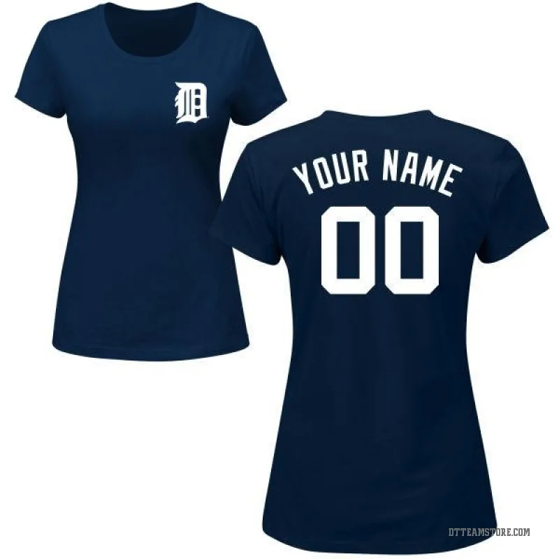 Miguel Cabrera Detroit Tigers Men's Navy Backer Long Sleeve T-Shirt 