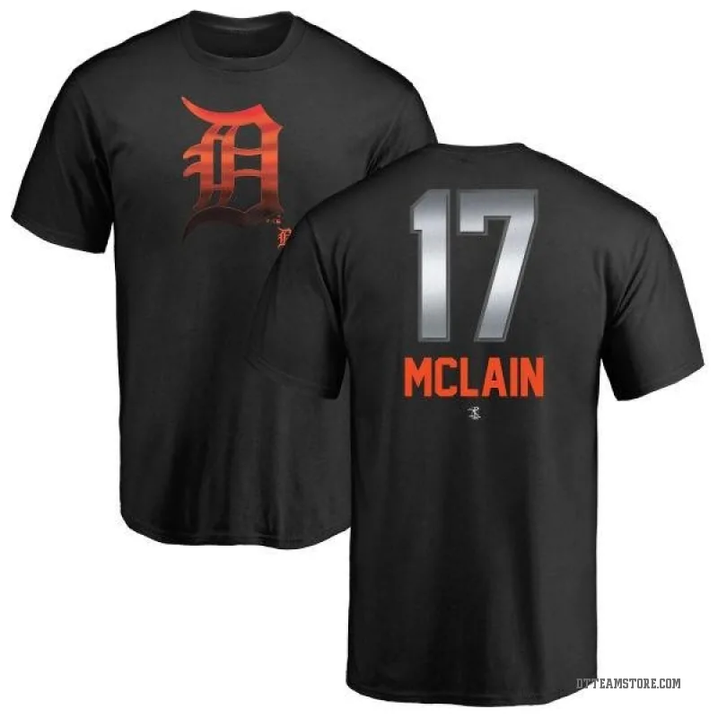 Denny McLain Men's Black Detroit Tigers Midnight Mascot T-Shirt -