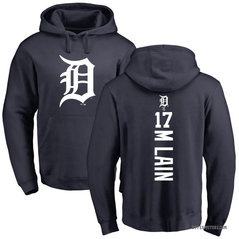 Denny McLain Men's Navy Detroit Tigers Backer Pullover Hoodie