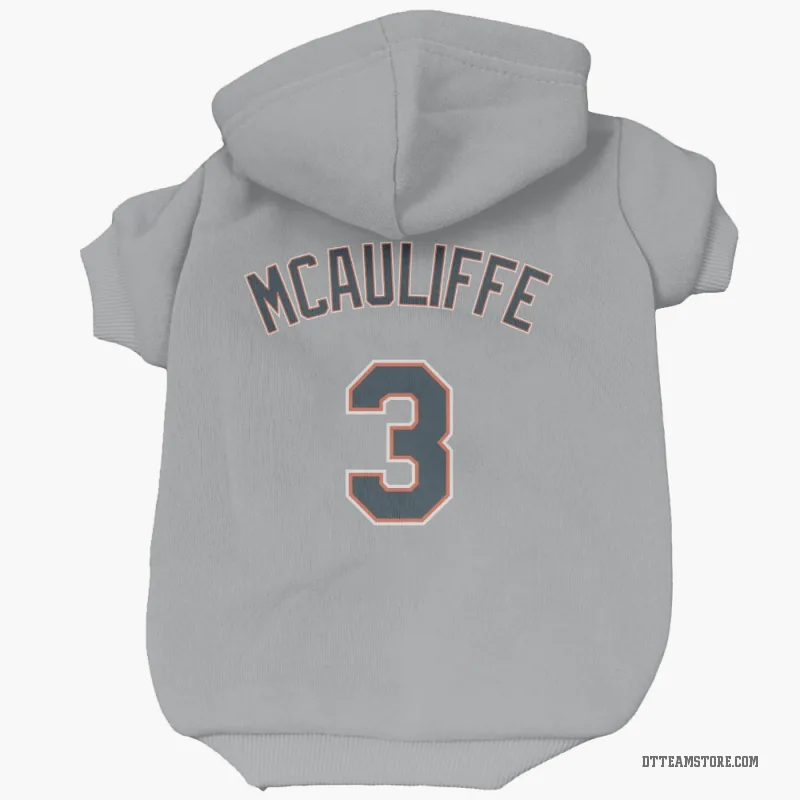 Dick Mcauliffe Gray Detroit Tigers Cat & Dog Pet Hoodie