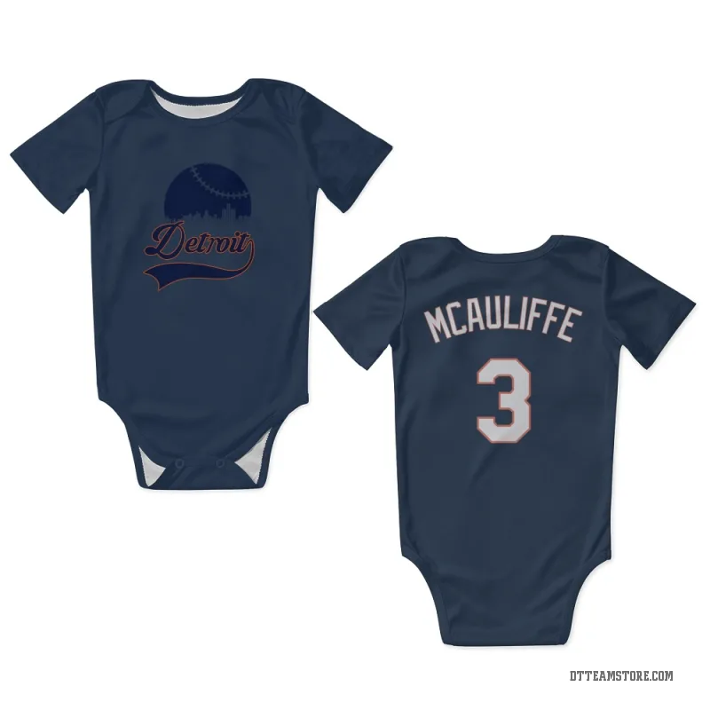 Dick Mcauliffe Navy Detroit Tigers Newborn & Infant Bodysuit