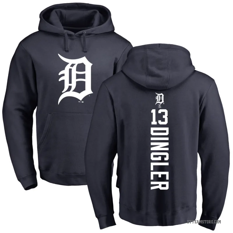 Dillon Dingler Men's Navy Detroit Tigers Backer Pullover Hoodie