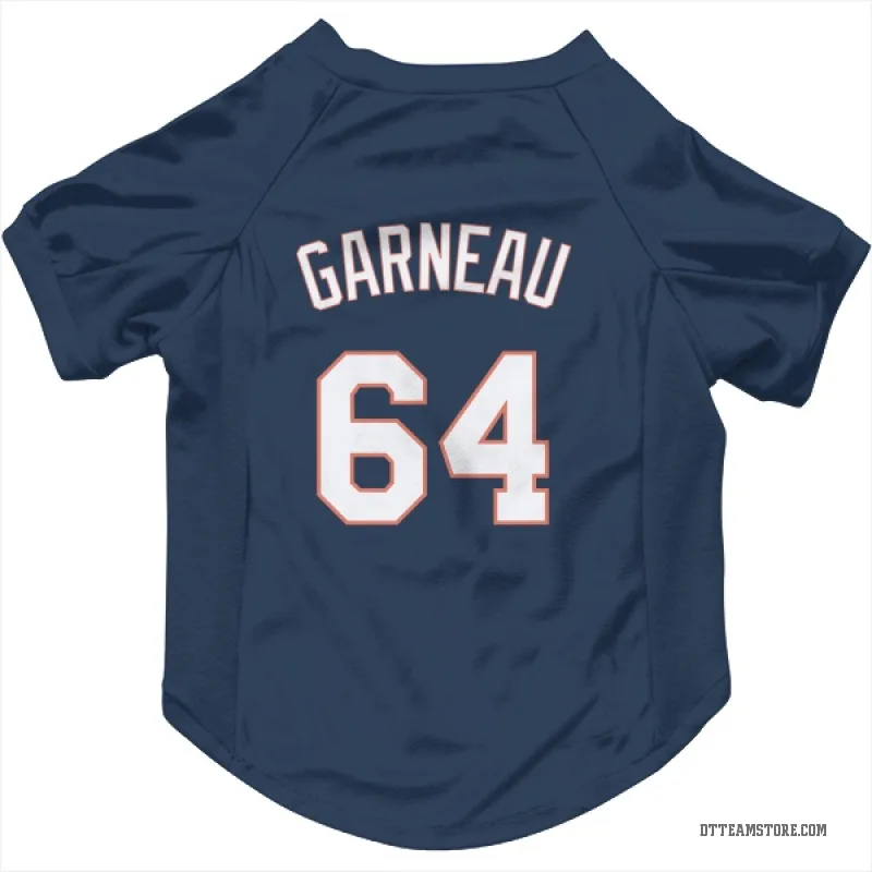 Dustin Garneau Navy Detroit Tigers Cat & Dog Pet Jersey