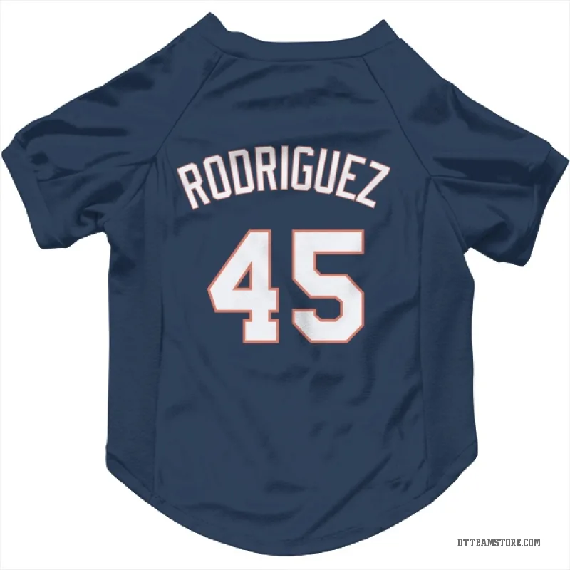 Elvin Rodriguez Navy Detroit Tigers Cat & Dog Pet Jersey