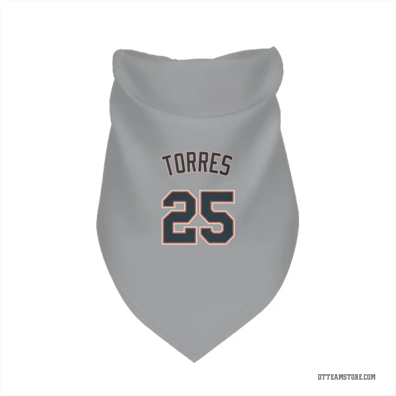 Gleyber Torres Gray Detroit Tigers Cat & Dog Pet Bandana