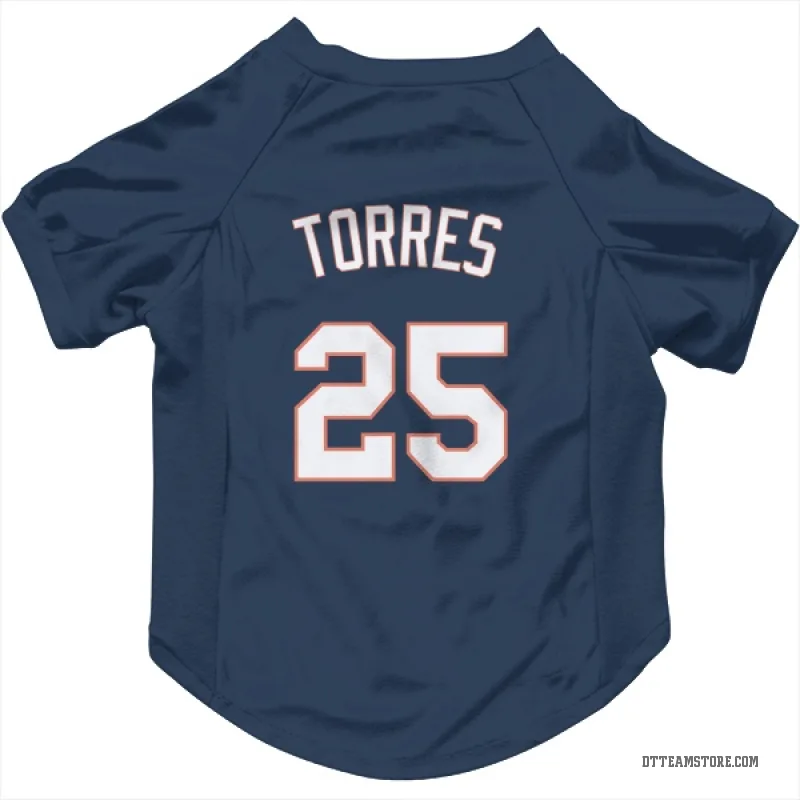 Gleyber Torres Navy Detroit Tigers Cat & Dog Pet Jersey