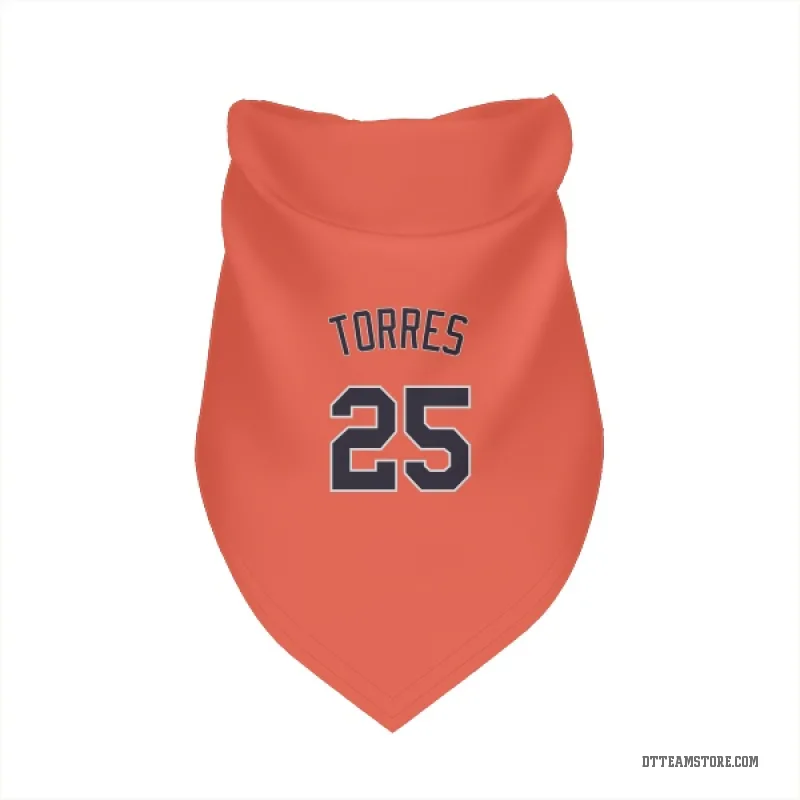 Gleyber Torres Orange Detroit Tigers Cat & Dog Pet Bandana