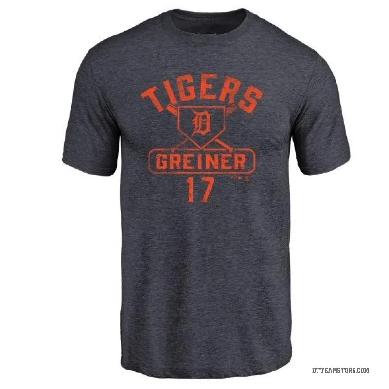 Grayson Greiner Men's Gray Detroit Tigers Base Runner T-Shirt - Navy