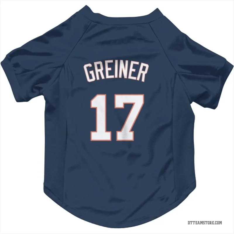 Grayson Greiner Navy Detroit Tigers Cat & Dog Pet Jersey