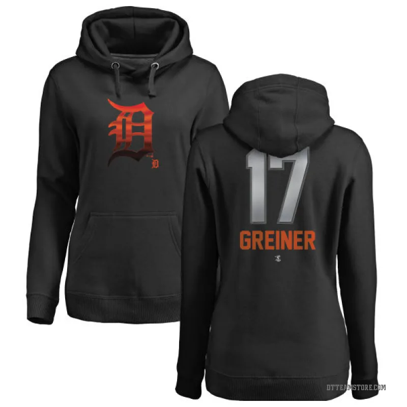 Grayson Greiner Women's Black Detroit Tigers Branded Midnight Mascot Pullover Hoodie -