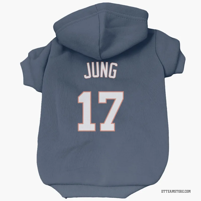 Jace Jung Navy Detroit Tigers Cat & Dog Pet Hoodie