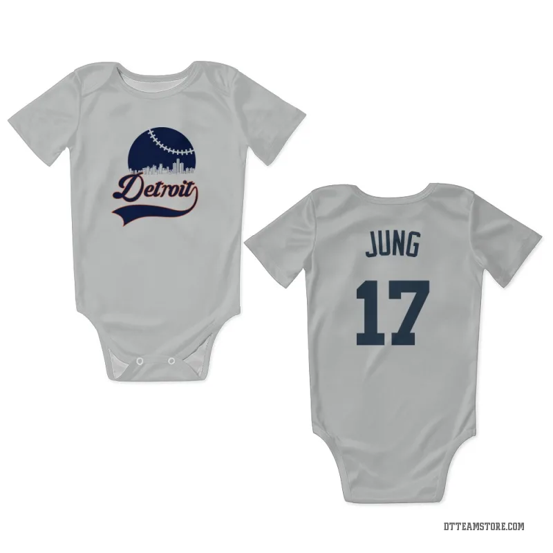 Jace Jung White Detroit Tigers Newborn & Infant Bodysuit