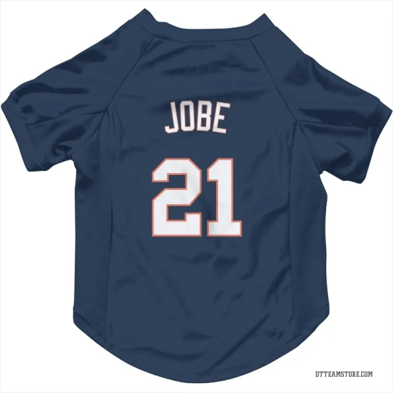 Jackson Jobe Navy Detroit Tigers Cat & Dog Pet Jersey