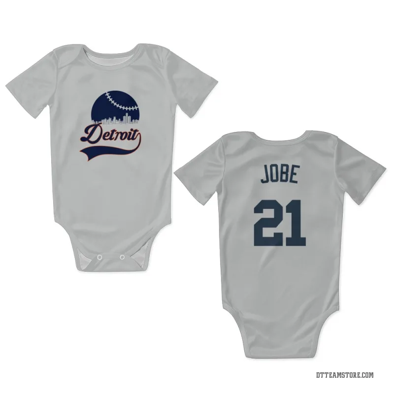 Jackson Jobe White Detroit Tigers Newborn & Infant Bodysuit