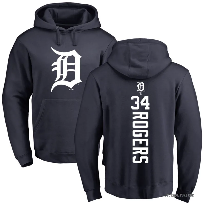 Jake Rogers Men's Navy Detroit Tigers Backer Pullover Hoodie