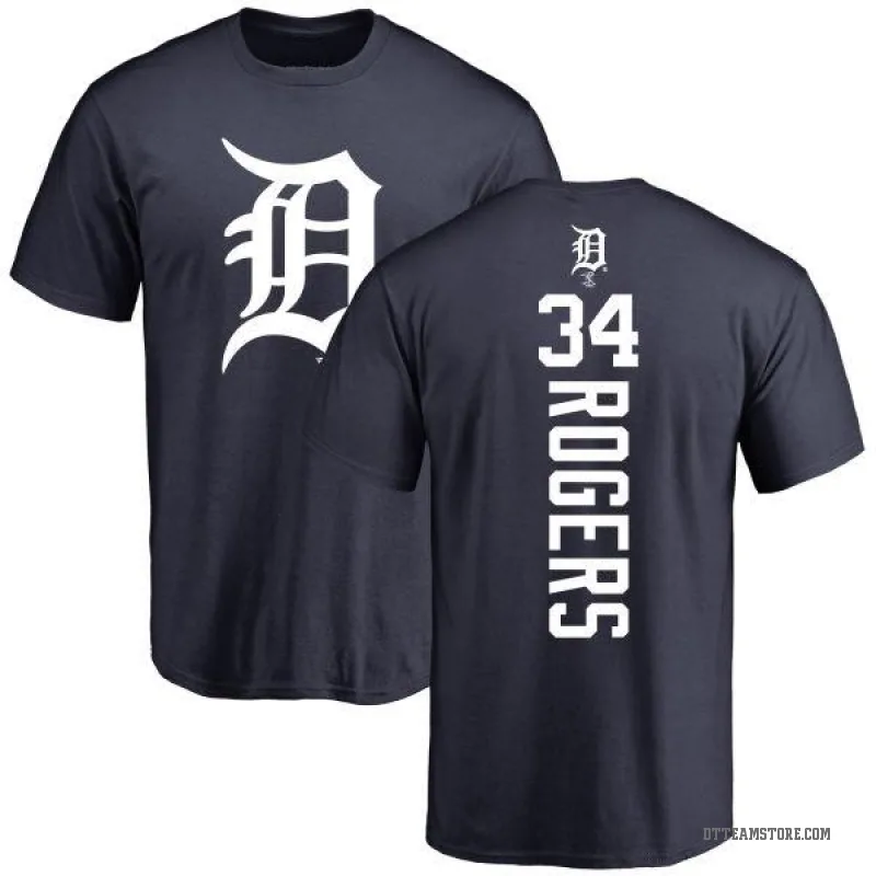 Jake Rogers Men's Navy Detroit Tigers Backer T-Shirt -