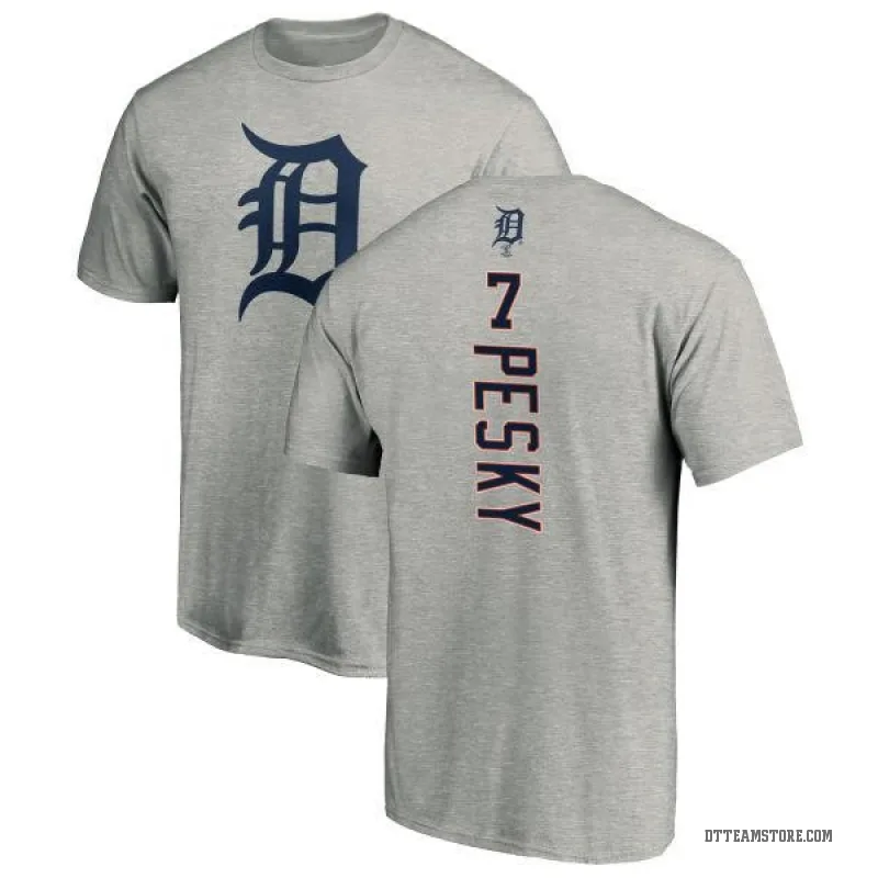 Johnny Pesky Men's Ash Detroit Tigers Backer T-Shirt -