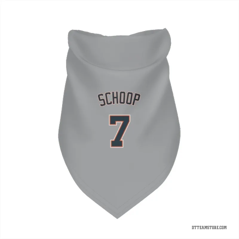 Jonathan Schoop Gray Detroit Tigers Cat & Dog Pet Bandana