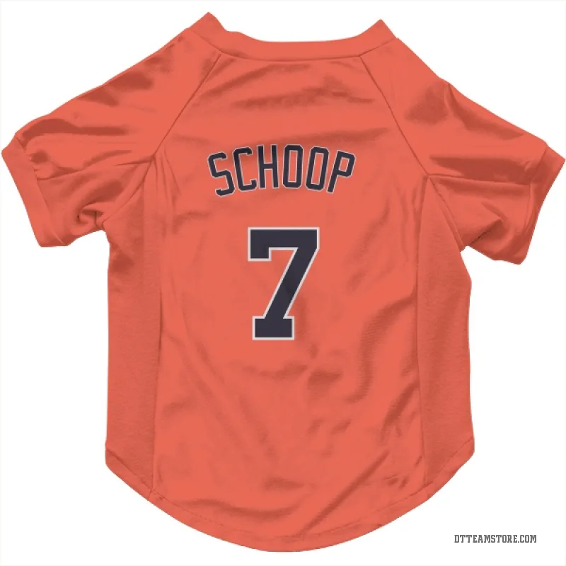 Jonathan Schoop Orange Detroit Tigers Cat & Dog Pet Jersey