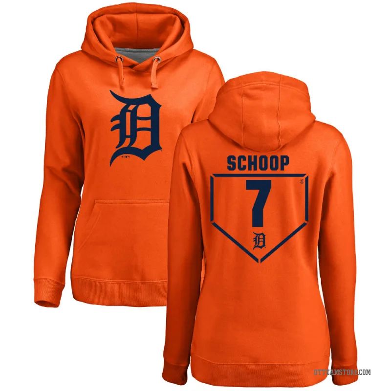 Jonathan Schoop Women's Orange Detroit Tigers Branded RBI Pullover Hoodie -