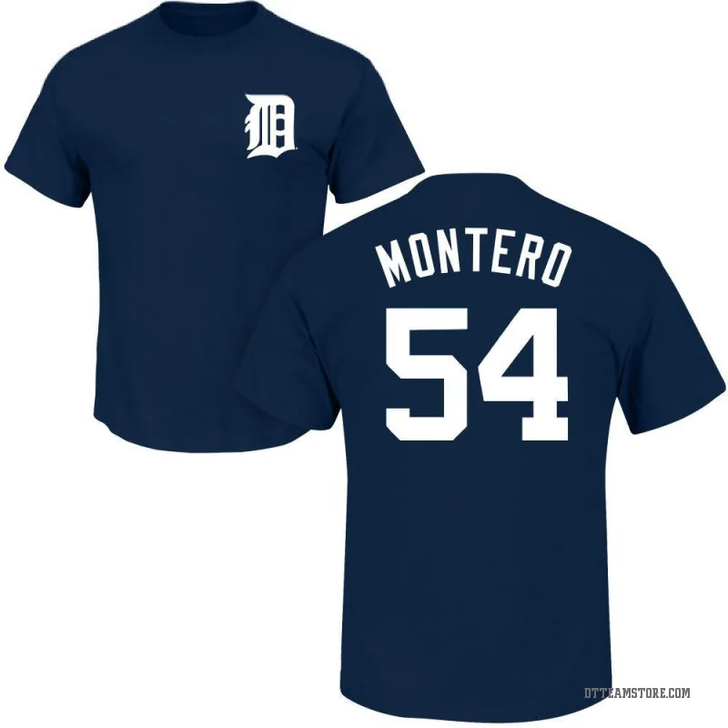 Keider Montero Men's Navy Detroit Tigers Roster T-Shirt -