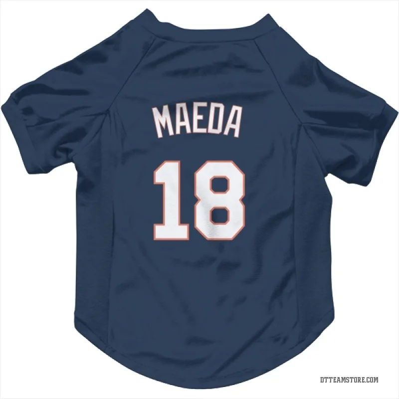 Kenta Maeda Navy Detroit Tigers Cat & Dog Pet Jersey