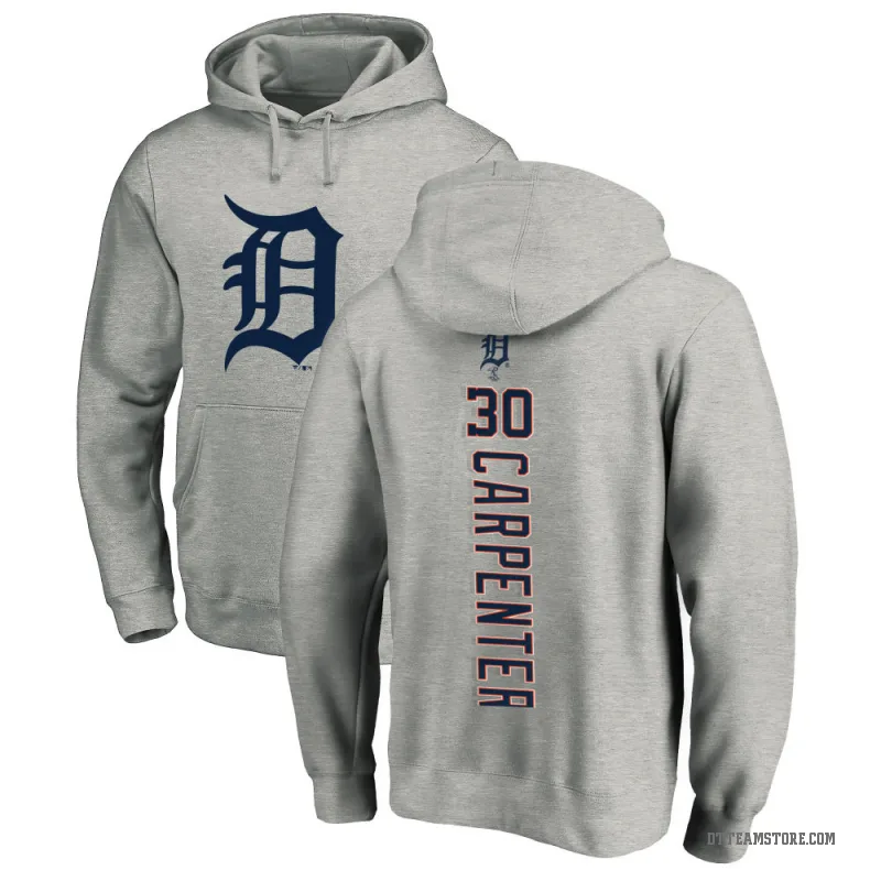 Kerry Carpenter Men's Detroit Tigers Ash Backer Pullover Hoodie