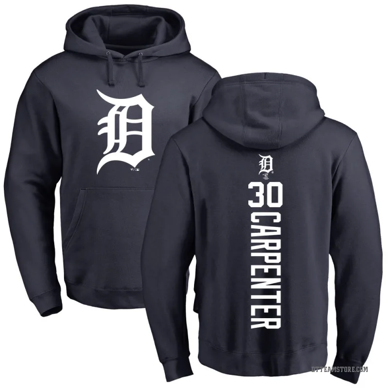 Kerry Carpenter Men's Navy Detroit Tigers Backer Pullover Hoodie