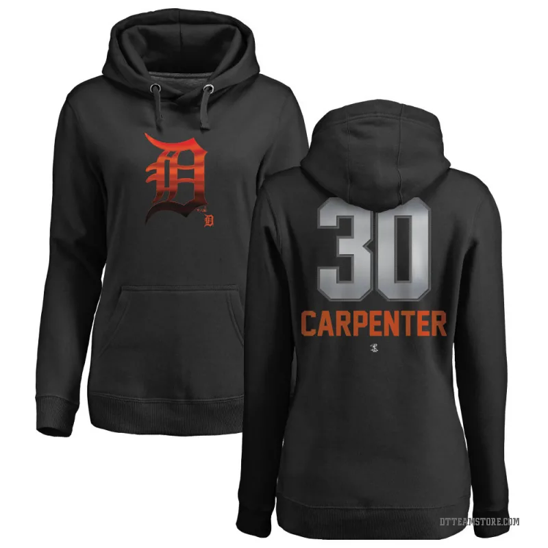 Kerry Carpenter Women's Black Detroit Tigers Branded Midnight Mascot Pullover Hoodie -