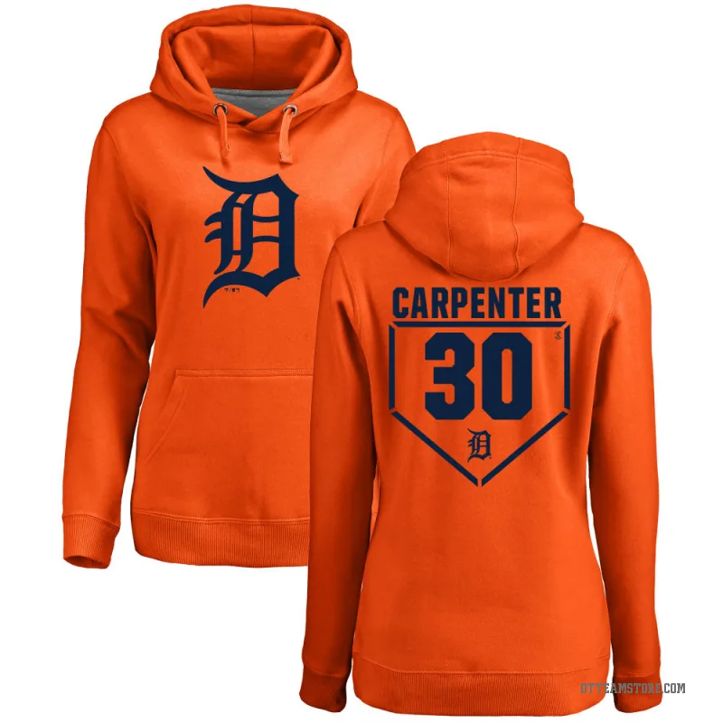 Kerry Carpenter Women's Orange Detroit Tigers Branded RBI Pullover Hoodie -