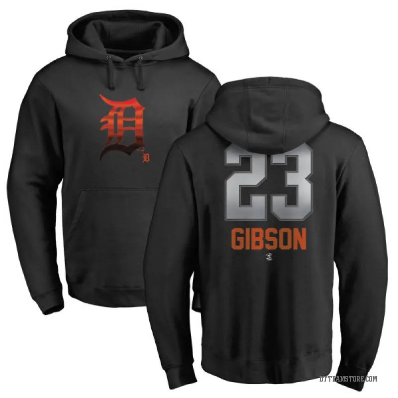 Kirk Gibson Men's Black Detroit Tigers Branded Midnight Mascot Pullover Hoodie -