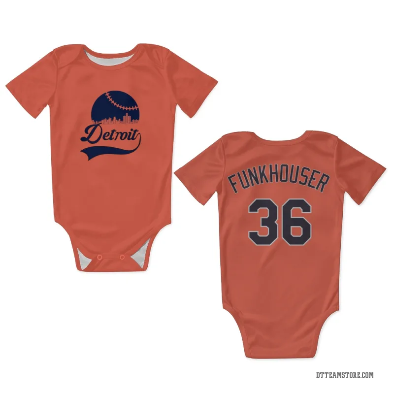 Kyle Funkhouser Orange Detroit Tigers Newborn & Infant Bodysuit