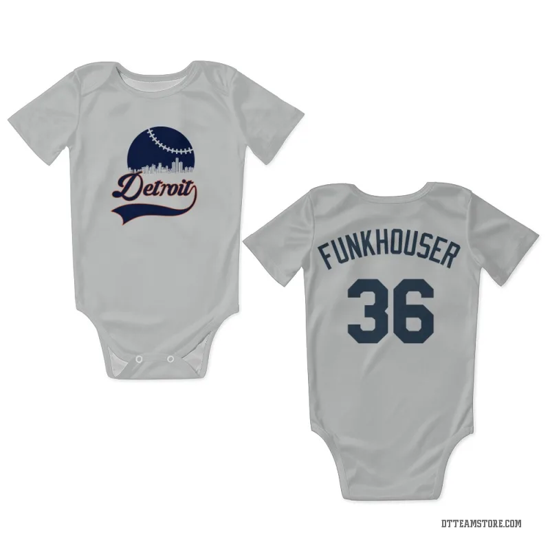 Kyle Funkhouser White Detroit Tigers Newborn & Infant Bodysuit