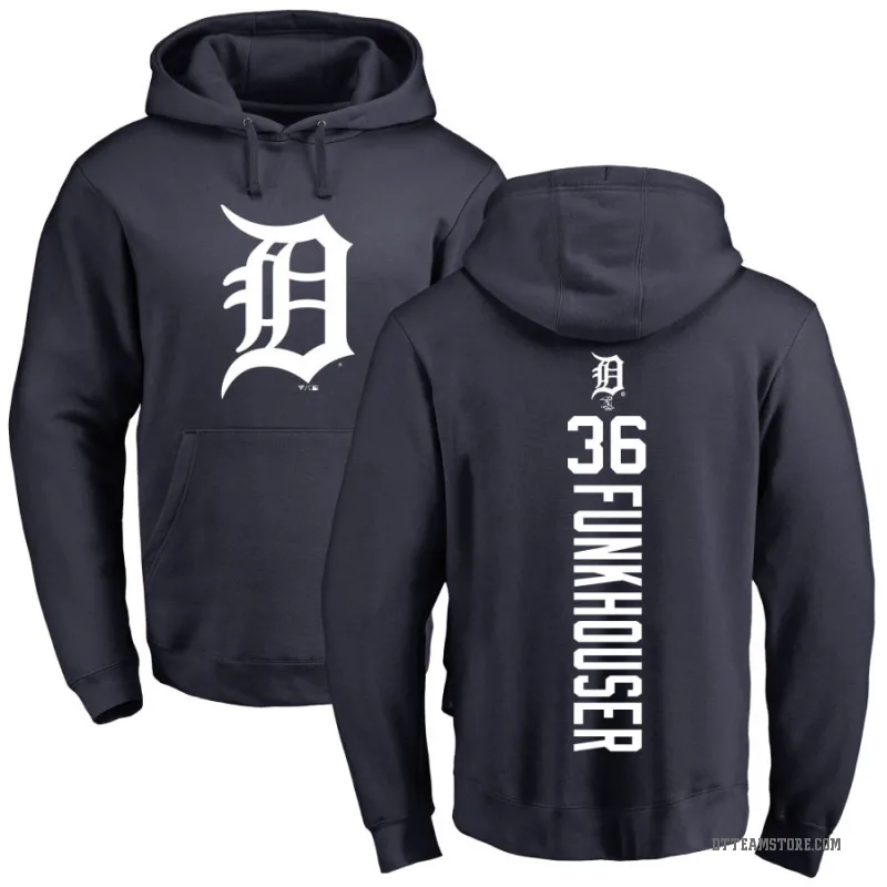 Kyle Funkhouser Youth Navy Detroit Tigers Backer Pullover Hoodie