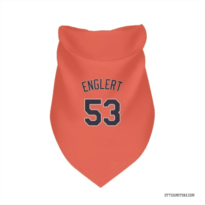 Mason Englert Orange Detroit Tigers Cat & Dog Pet Bandana