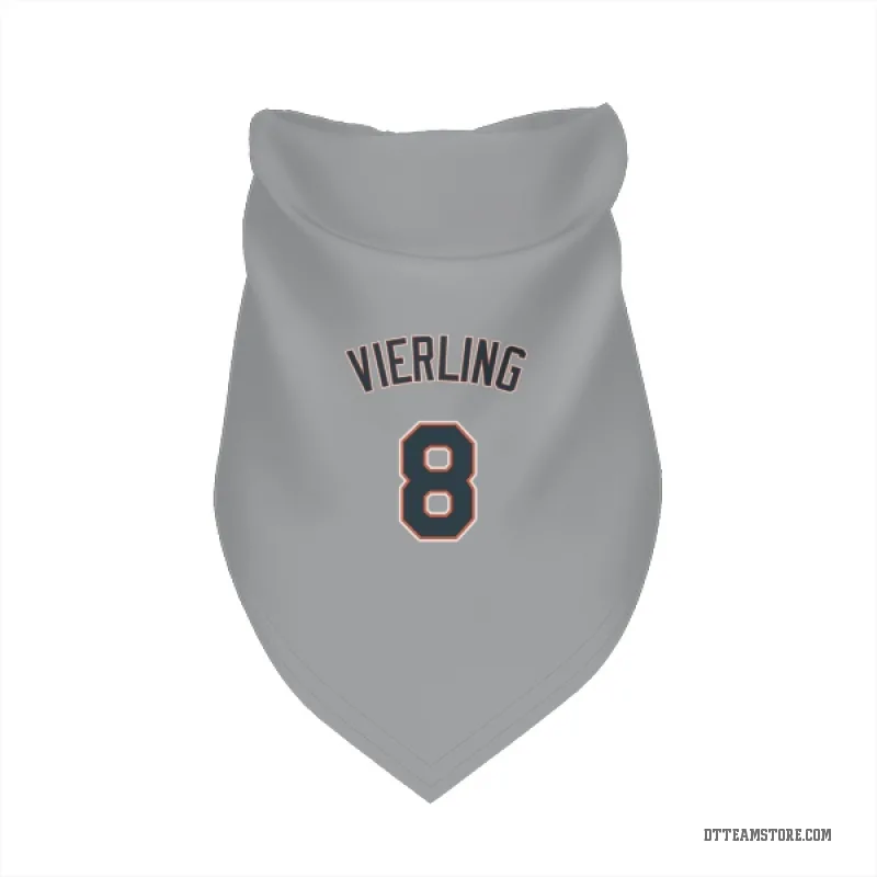 Matt Vierling Gray Detroit Tigers Cat & Dog Pet Bandana