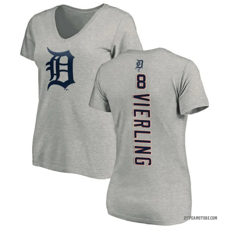 Matt Vierling Women's Ash Detroit Tigers Backer Slim Fit T-Shirt -