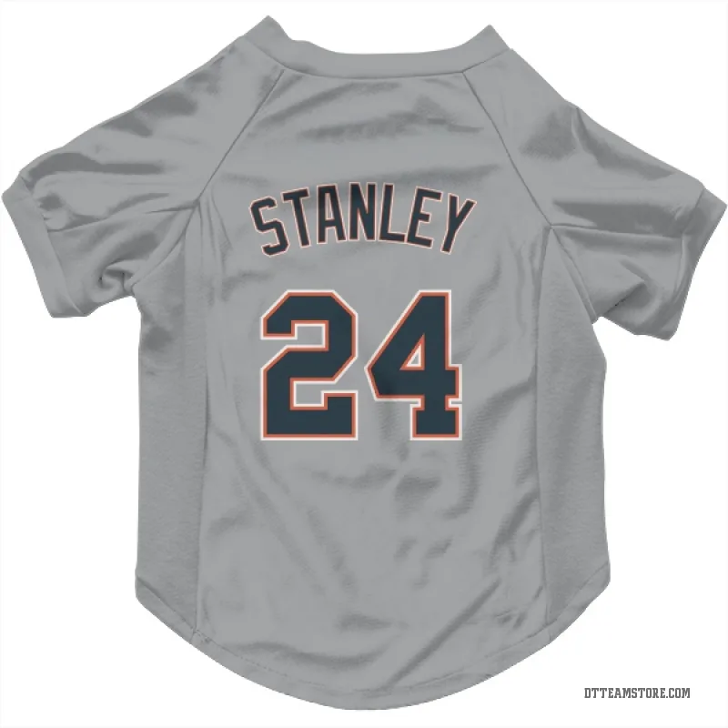 Mickey Stanley Gray Detroit Tigers Cat & Dog Pet Jersey