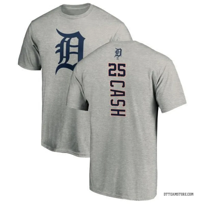 Norm Cash Men's Ash Detroit Tigers Backer T-Shirt -