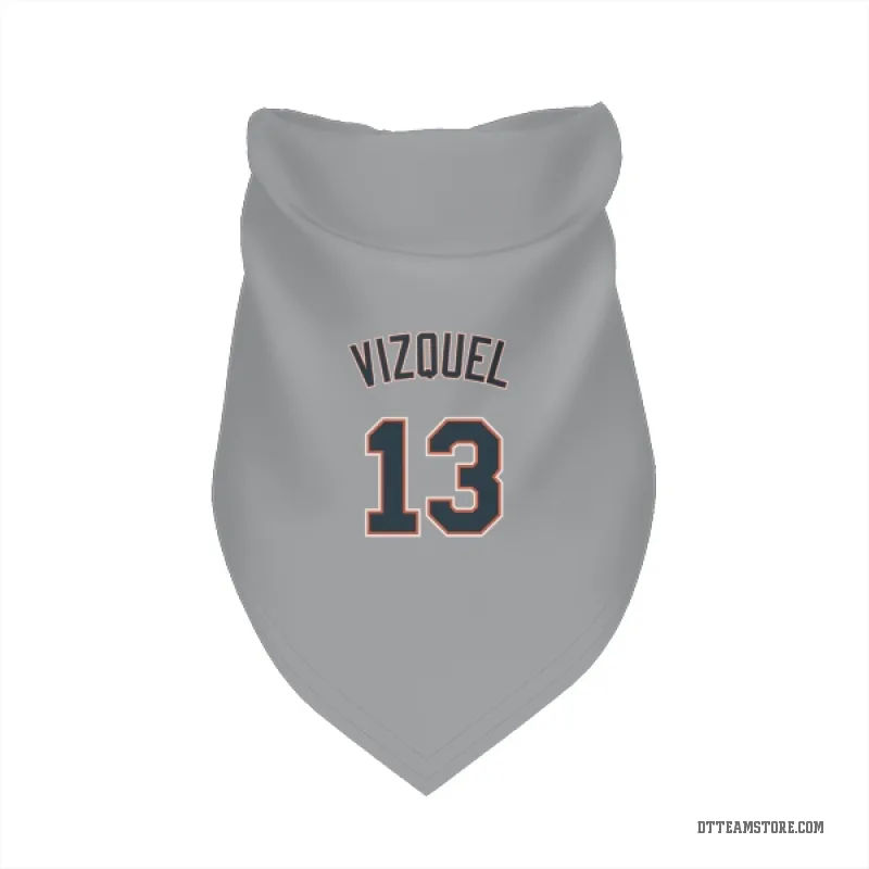 Omar Vizquel Gray Detroit Tigers Cat & Dog Pet Bandana