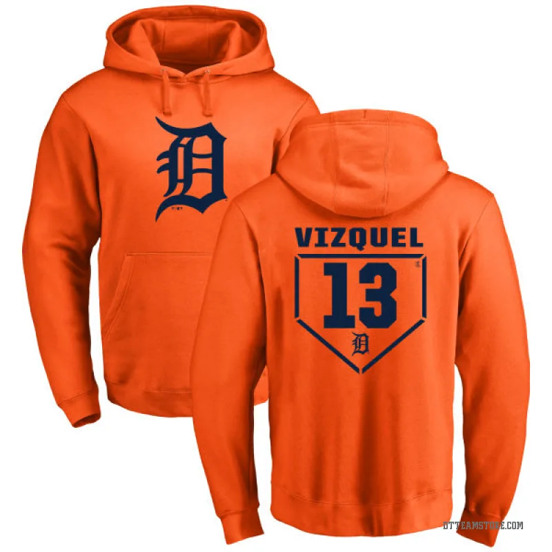 Omar Vizquel Men's Orange Detroit Tigers Branded RBI Pullover Hoodie -